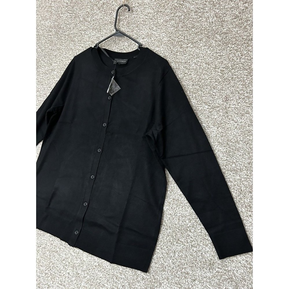 Lane Bryant Black Button Up Cardigan Sweater Size 14/16 - Picture 2 of 7